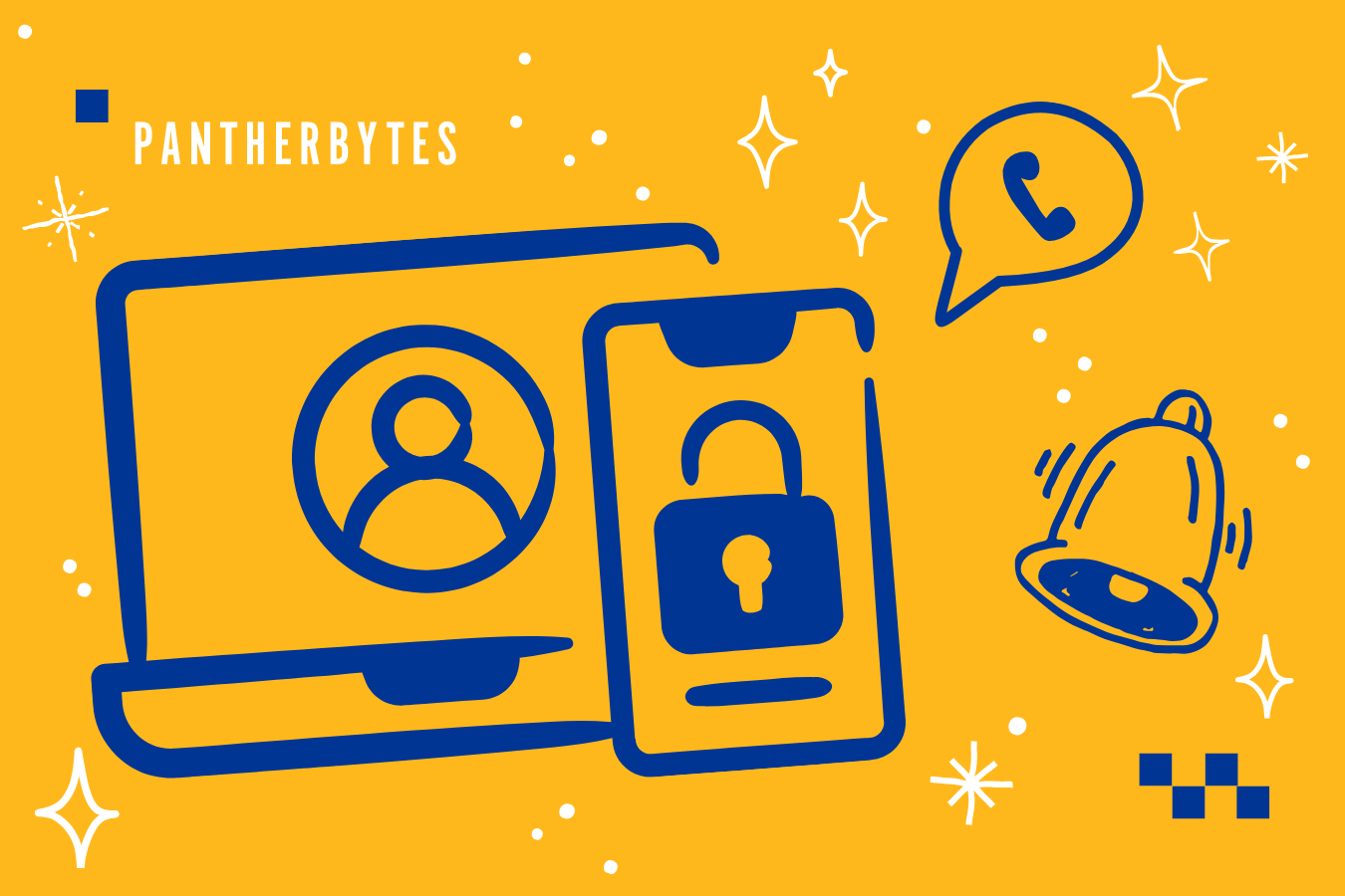 two factor authentication in doodle style