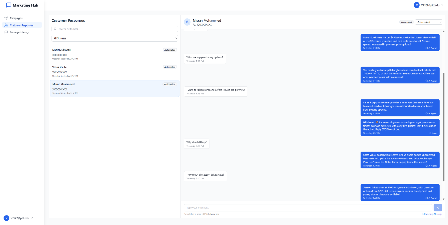 conversation page of solution