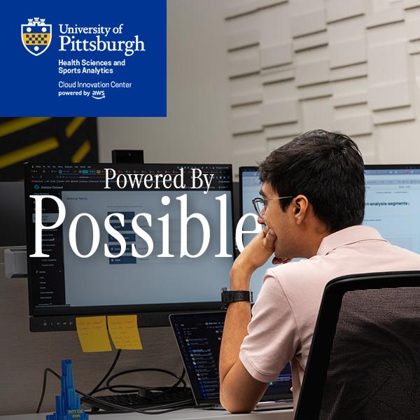 student working on computer
