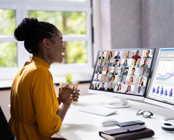 girl working on laptop
